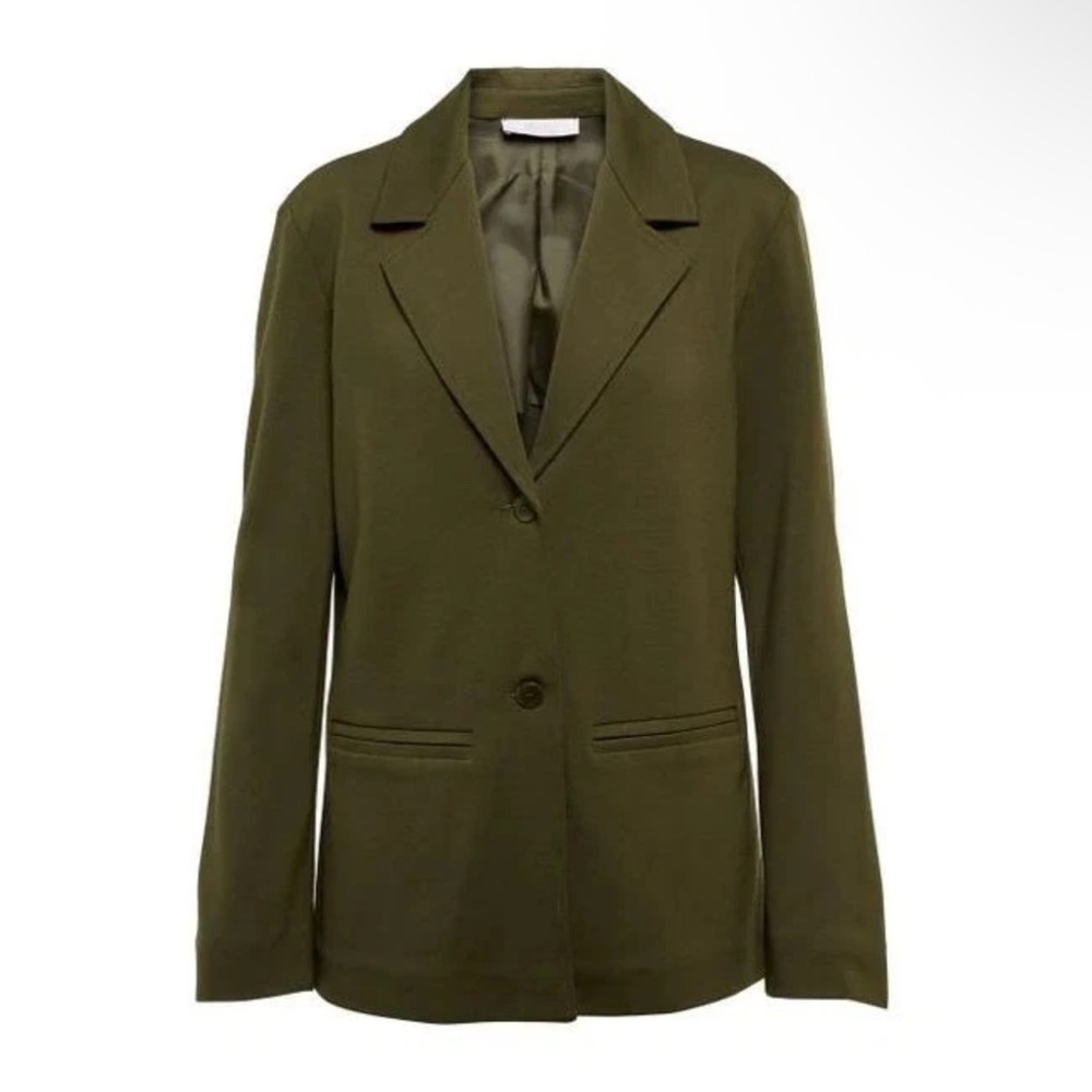 NWOT MAX MARA Leisure Cluny Green Jersey Blazer Size XXL